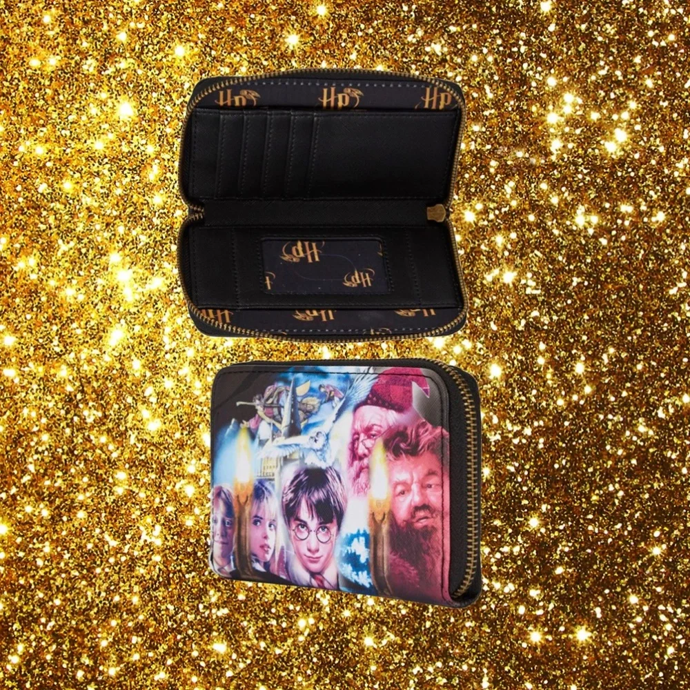 Loungefly Harry Potter Trilogy Triple Pocket Mini Backpack and Wallet